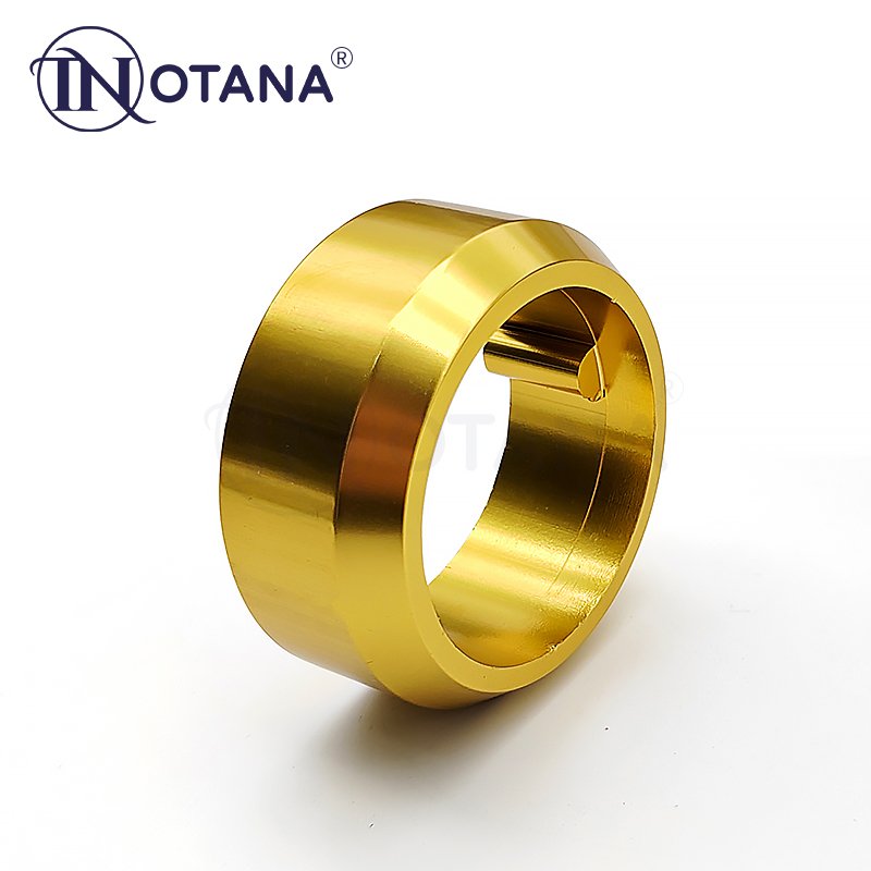 Anodizing industrial CNC extruded aluminum profile stair railing column foot ground flange