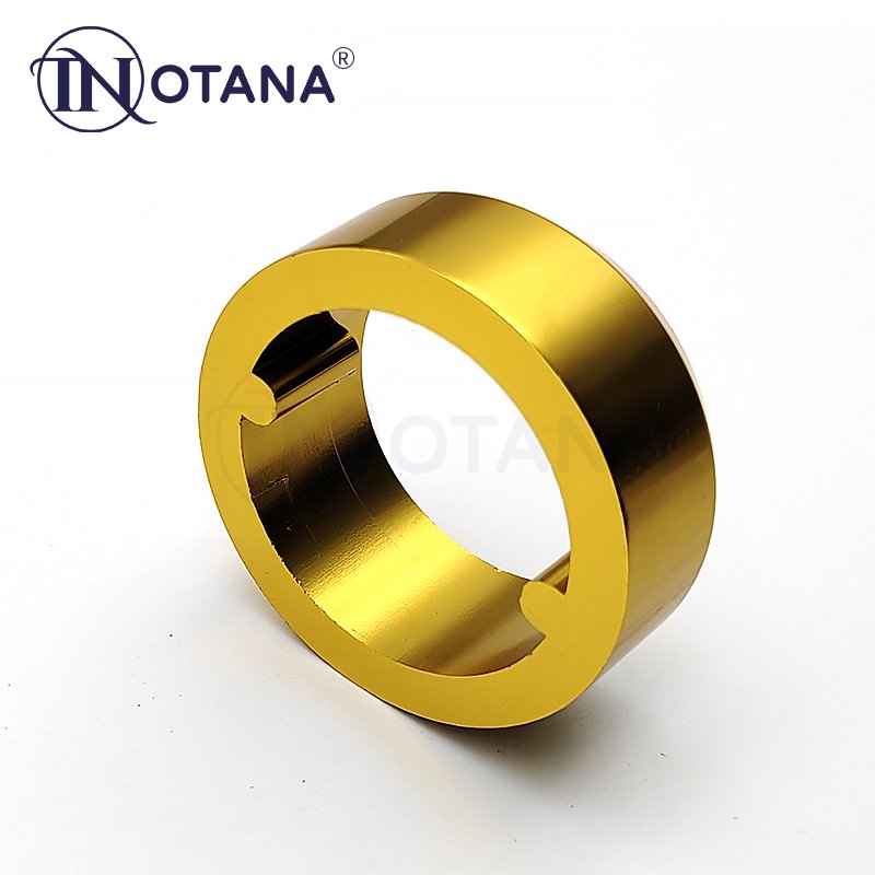 Anodizing industrial CNC extruded aluminum profile stair railing column foot ground flange