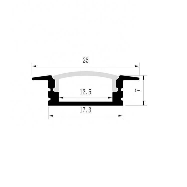 Hot Sale Recessed aluminum led channel extrusion aluminium profile for led strip lights