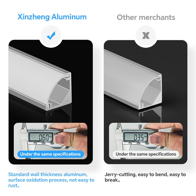 J0808 Hot Selling Corner Aluminium Profile Embedded Lightweight Aluminum Profile V-shaped Corner Aluminum Extrusion Channel