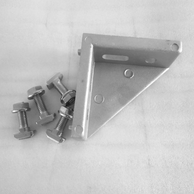 Extruded Aluminium Corner Joint CNC Aluminium Profile 45 Degree Angle Bracket