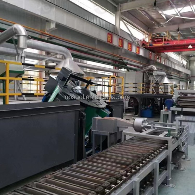 SHENGUANG New Type Automatic Casting Ingot Melting Furnace Bronze Copper Alloy Aluminium Brass Ingot Casting Production Line
