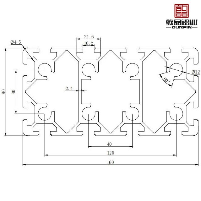 aluminium profile t-slot industrie aluminum profile t slot customized 80160 aluminum extrusion t slot