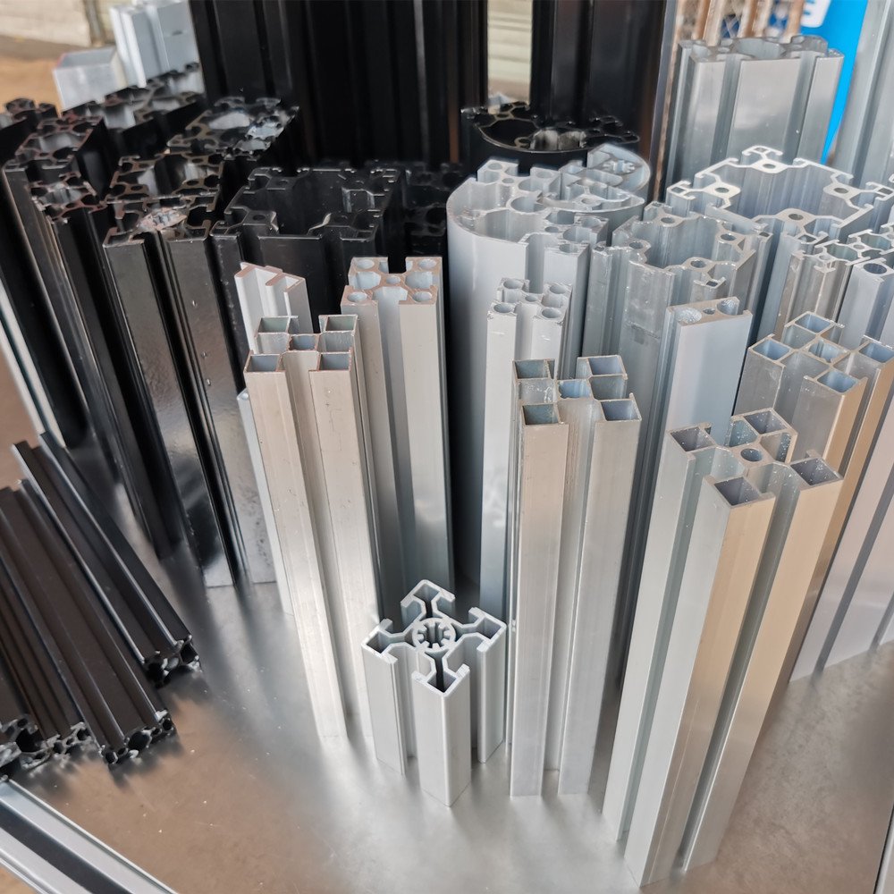 Customized aluminum frame top quality T slot aluminum DIY assembly line aluminum profile frame shelf