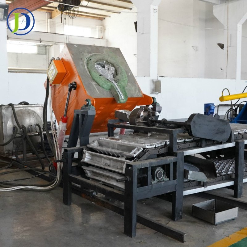 Judian brand 35kw induction melting furnace for melting metal scrap aluminum copper brass