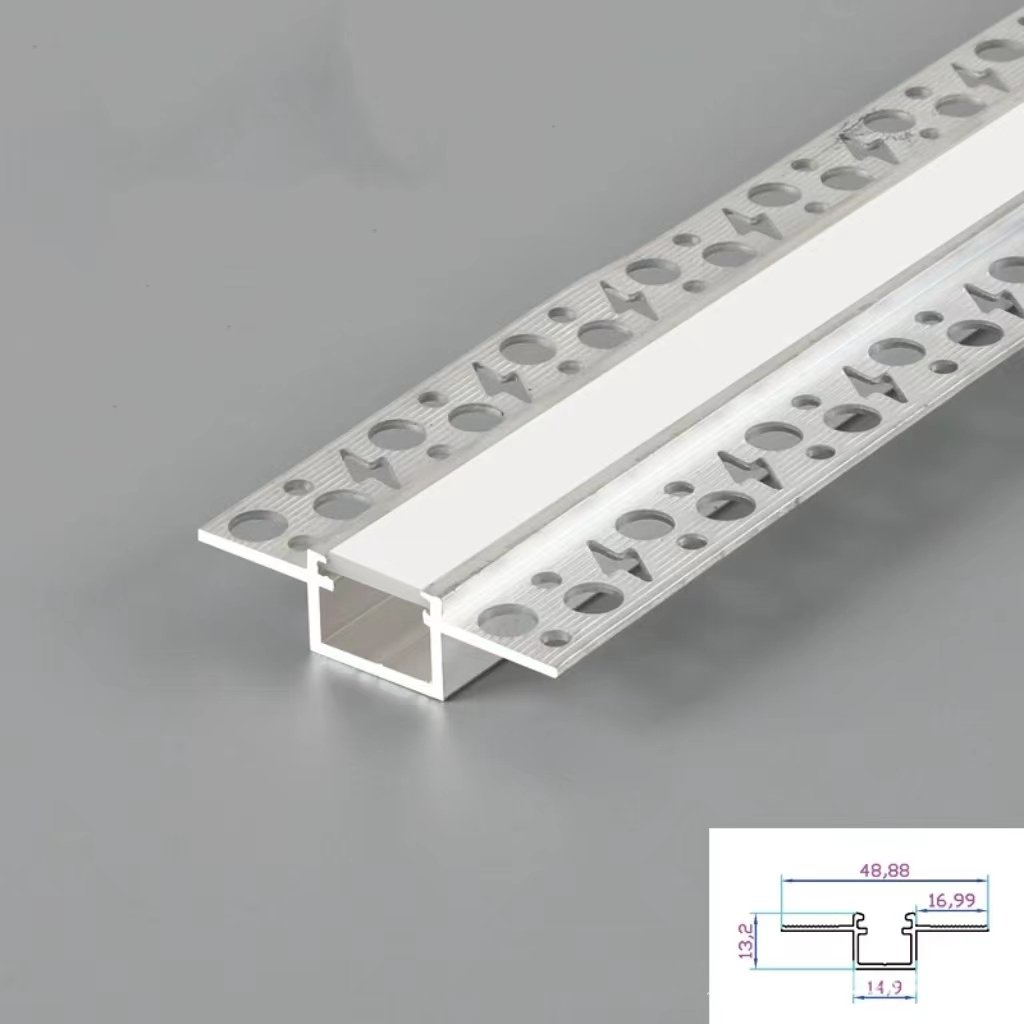New item Flexible bendable aluminum LED channel for drywall plaster led strip light profiles recessed ceiling Led profile