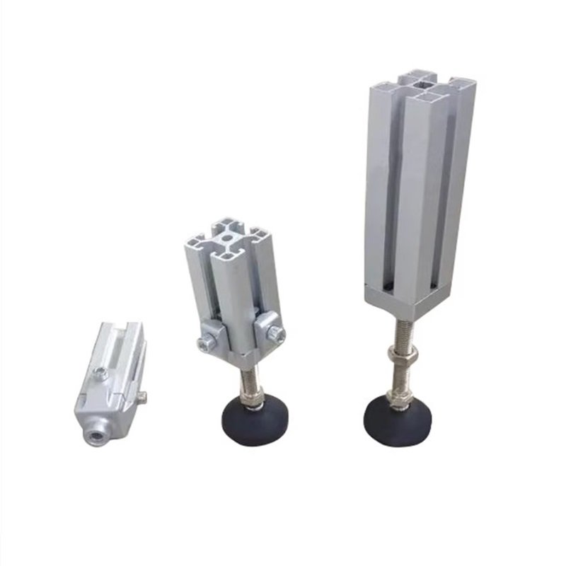 Metal Alloy Foot Connecting Foot Cup Connector Fixed Cup Holder For T Slot Industrial Aluminum Profile Bracket 3030 4040 4545