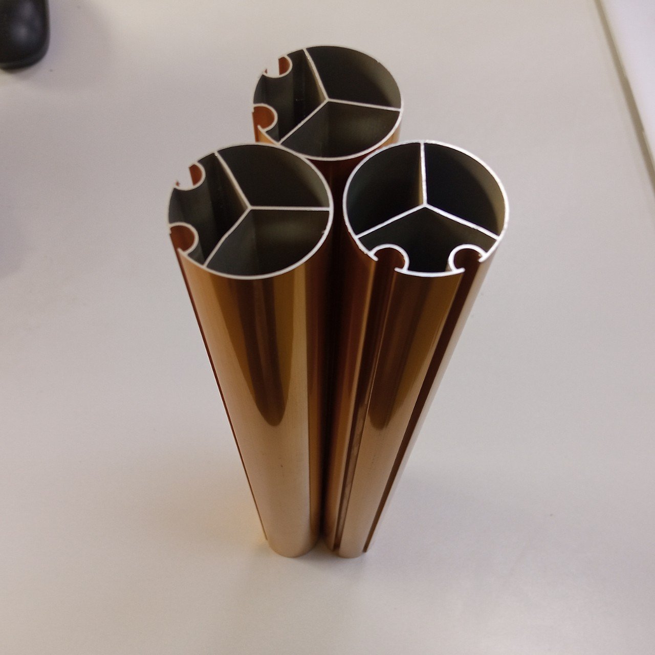 Aluminium Golden Anodised Curtain Rod