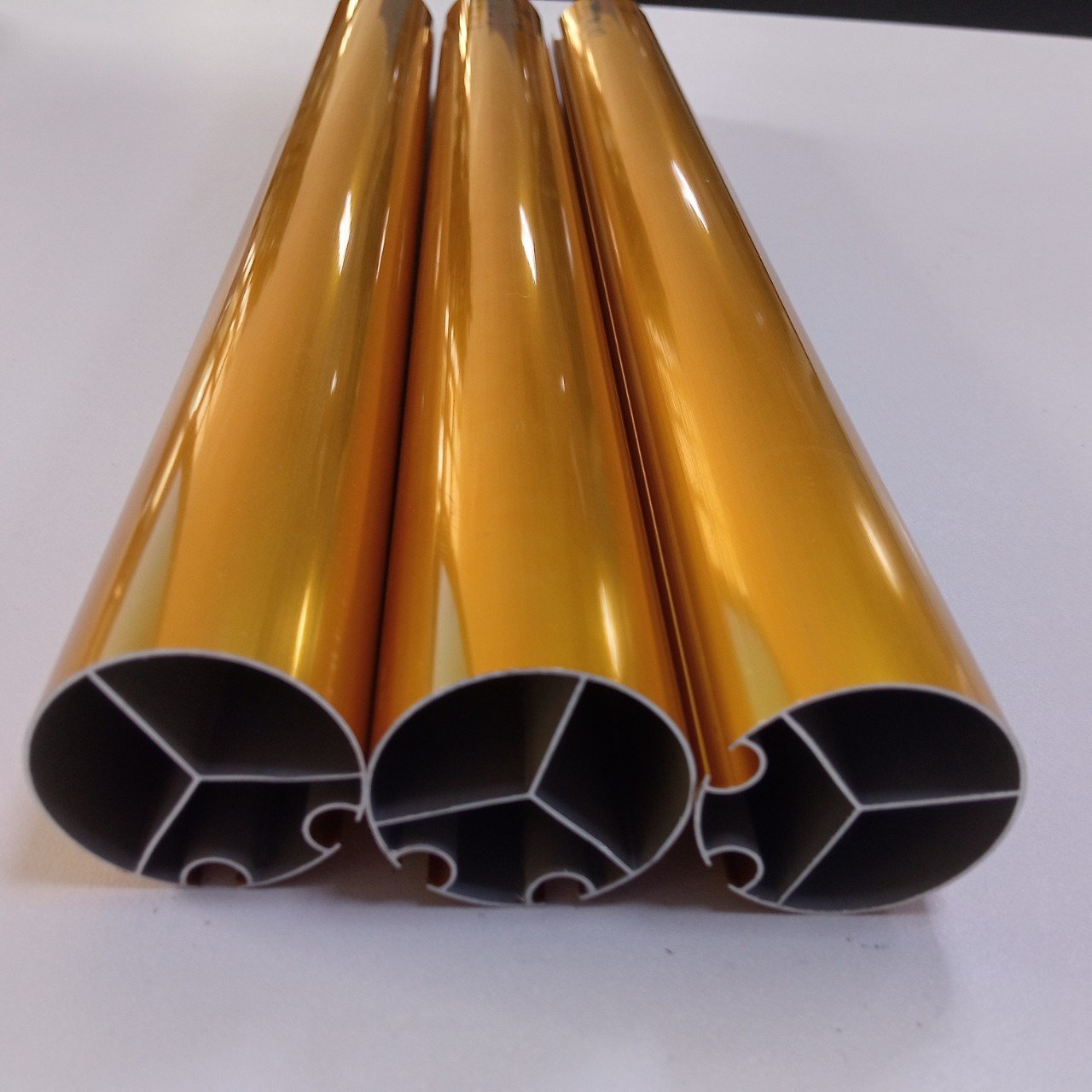 Aluminium Golden Anodised Curtain Rod