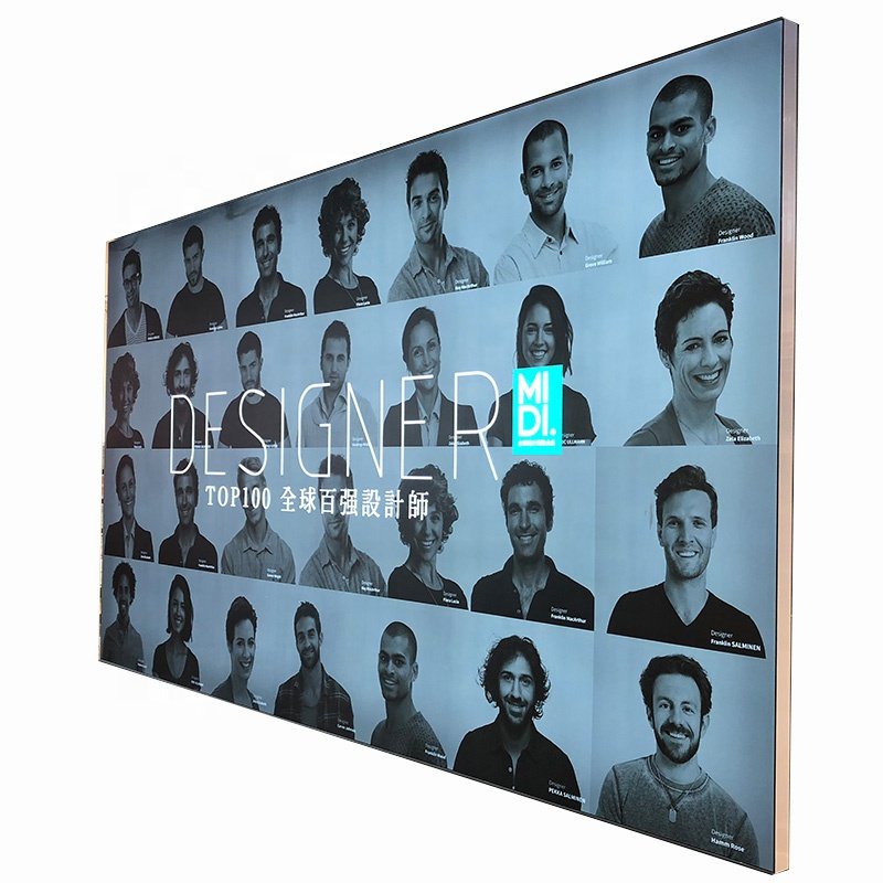 8CM side snap aluminium frame profile for outdoor light box