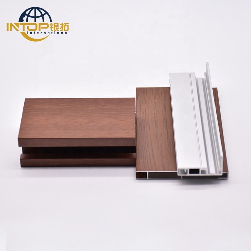 Guangdong Aluminum Profile Wooden Grain Aluminum Garage doors Profiles Fence aluminum profile