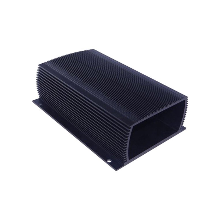 Large extruded flat heatsink fins custom 5G 1000w 1200w aluminium extrusion profile heat sinks tube cooling radiator enclosure