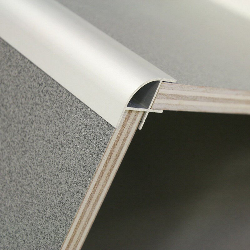 Anodizing aluminum angle corner aluminium round profiles corner connector extrusions for wall and cabinet edge