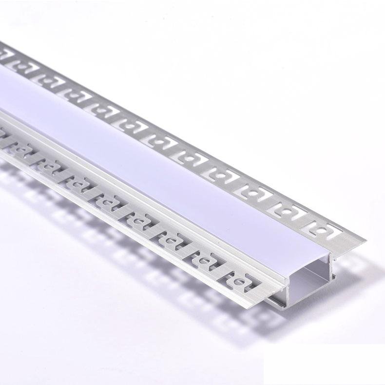 Aluminium profile linear light LED strips recessed mounted drywall led profile for LED linear light