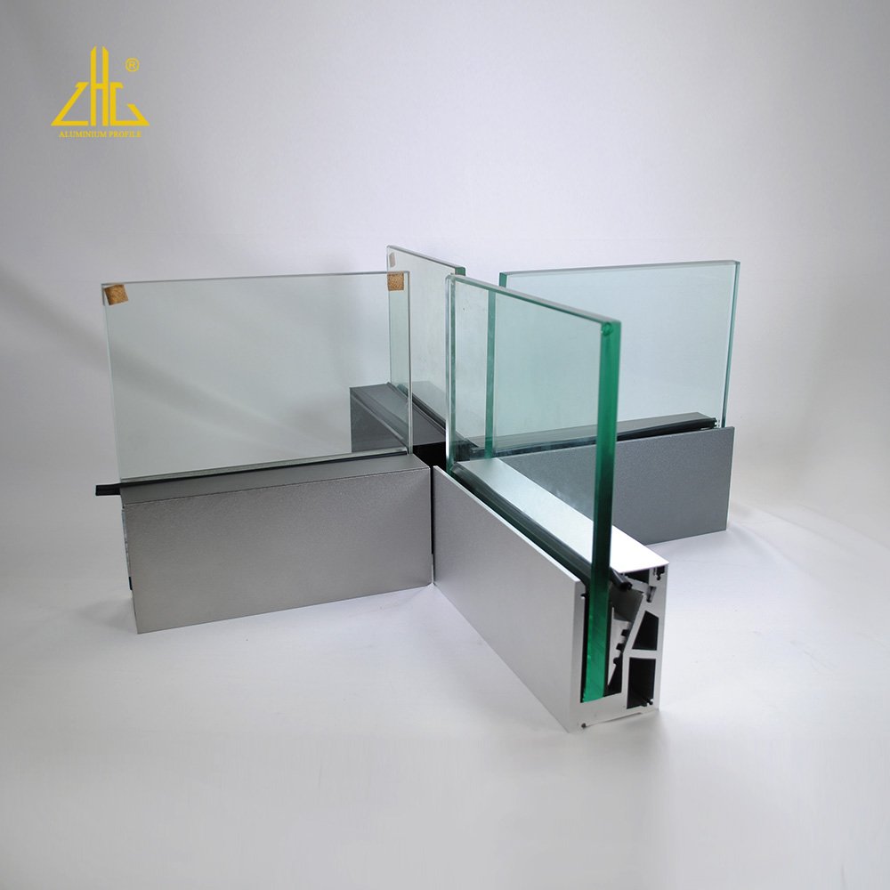 Aluminium Balustrades Aluminum Frameless Profile U Channel Clamp 10-20mm Glass Railing Pool Fence