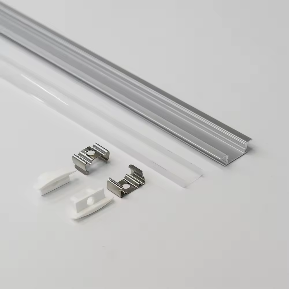 eSann 17x7A Recessed mounting led aluminum profile for kitchen furniture led linear strip light
