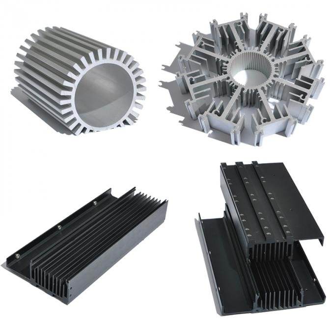 LED aluminum cold forging skiving fin heatsink aluminum t8 heatsink tube housing