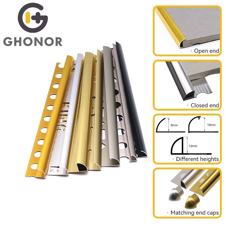 King Hole Aluminium Alloy Profiles Extrusion Home Hotel Wall Corner Aluminium Tile Trim Profile 12mm Profiles South Africa