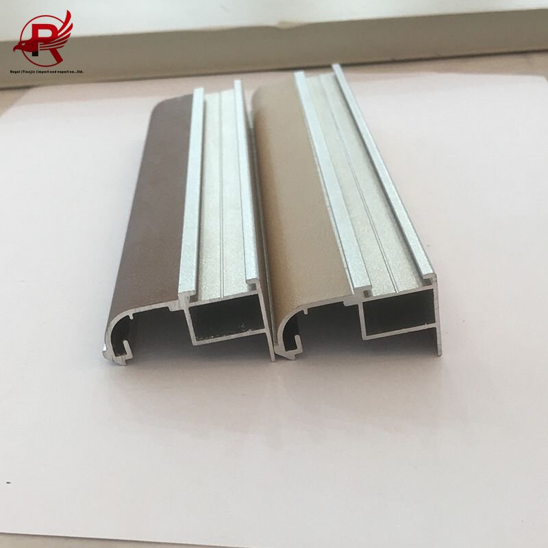 Invisible sliding door frame aluminum profile material sheet wardrobe sliding door aluminum factory wholesale