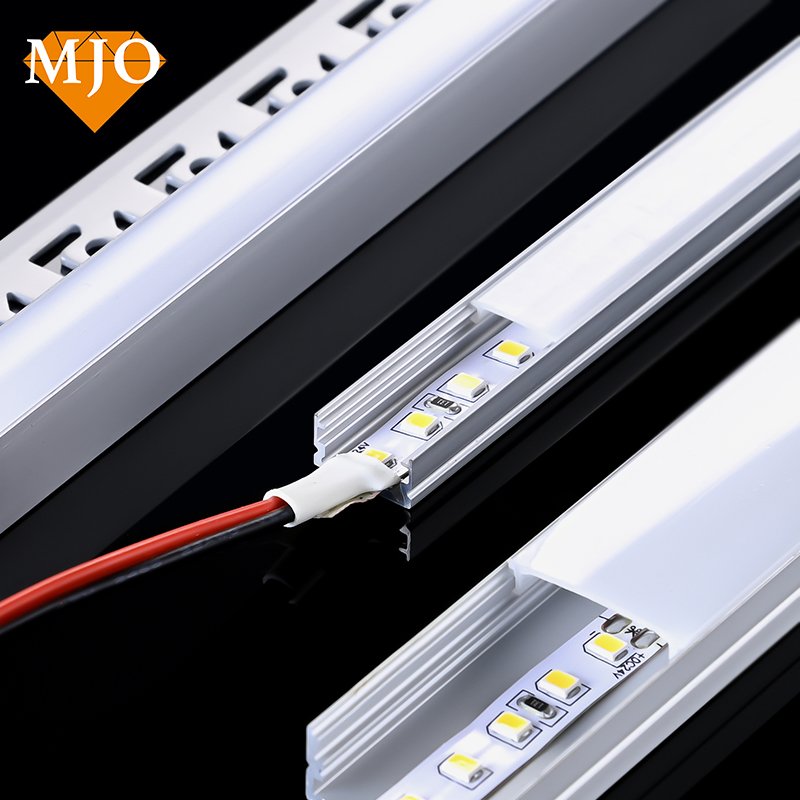 Foshan MJO Factory Directly Aluminium Profile Led Strip Led Channel Profile Easy Installation OEM Aluminum Led Profile U Channel
