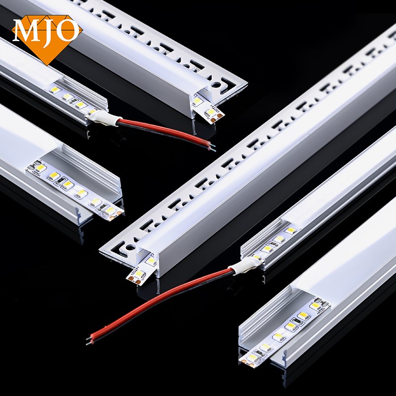 Foshan MJO Factory Directly Aluminium Profile Led Strip Led Channel Profile Easy Installation OEM Aluminum Led Profile U Channel