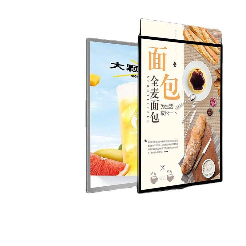 slim 9mm thickness aluminium profile picture can remove frame with glass in restaurant Menu board wall mount aluminum profile