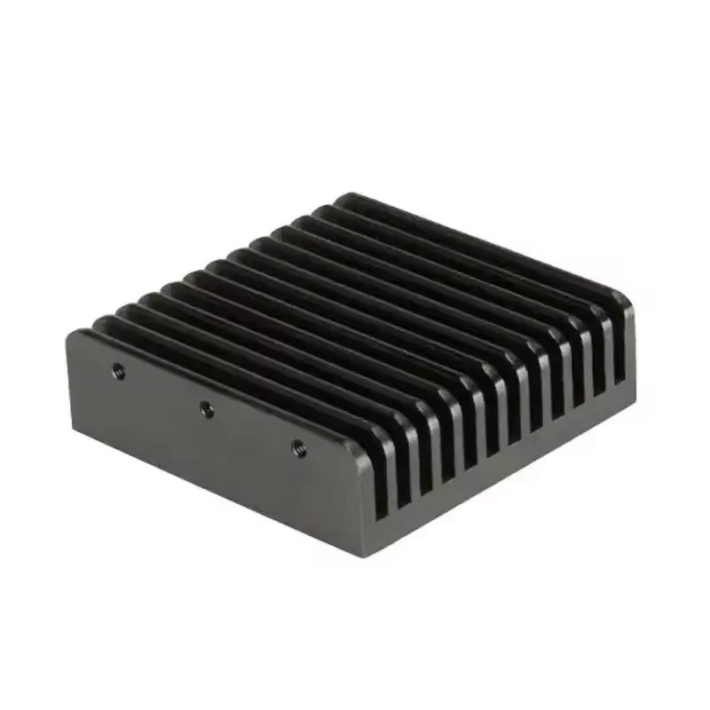 Custom disipador aluminio black aluminum extruded cold forged pin fin heatsink for industry
