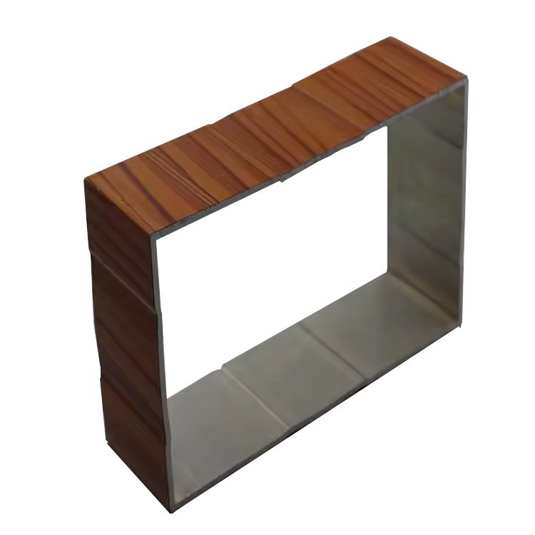 Customized Professional Manufacture Wood Grain Aluminum Profile For Window Door Wall