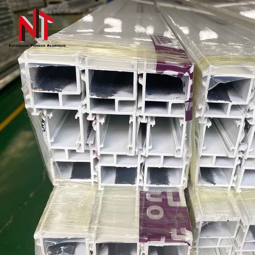 NT foshan export white Aluminum Profile Extrusion Casement Windows door Frame material