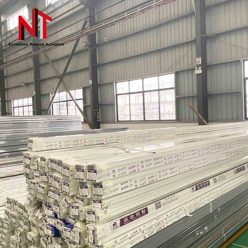NT foshan export white Aluminum Profile Extrusion Casement Windows door Frame material