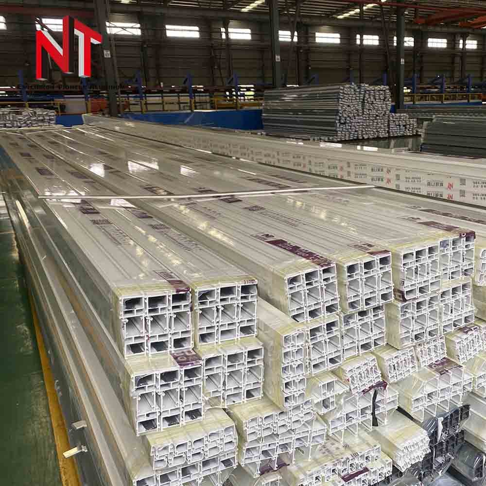 NT foshan export white Aluminum Profile Extrusion Casement Windows door Frame material