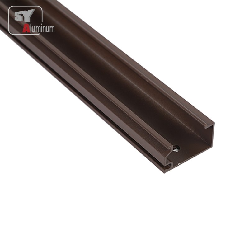 South Africa market selling well interlocker anodized champagne aluminum profile