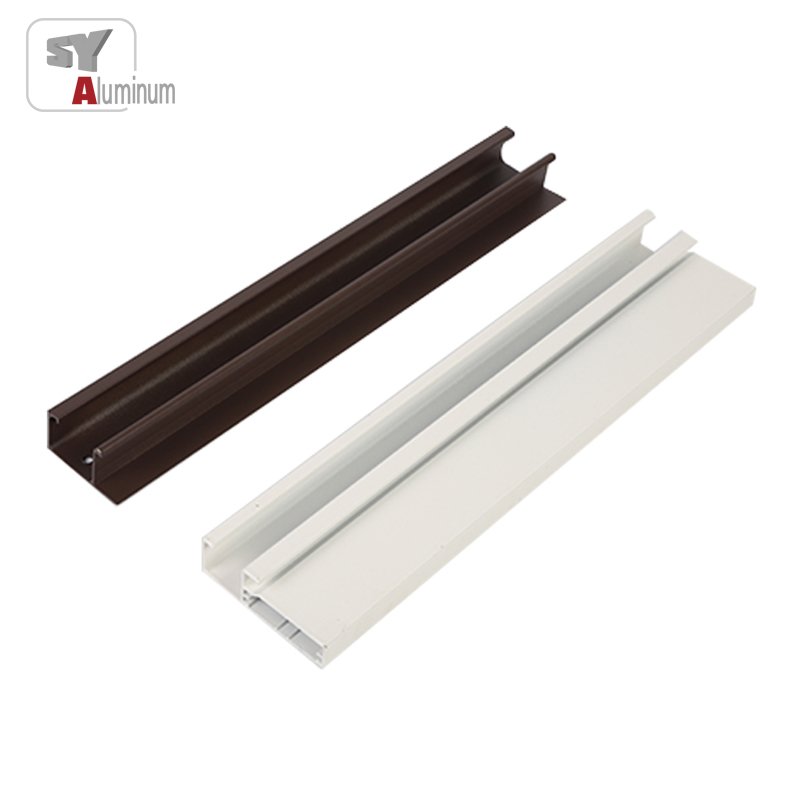 South Africa market selling well interlocker anodized champagne aluminum profile