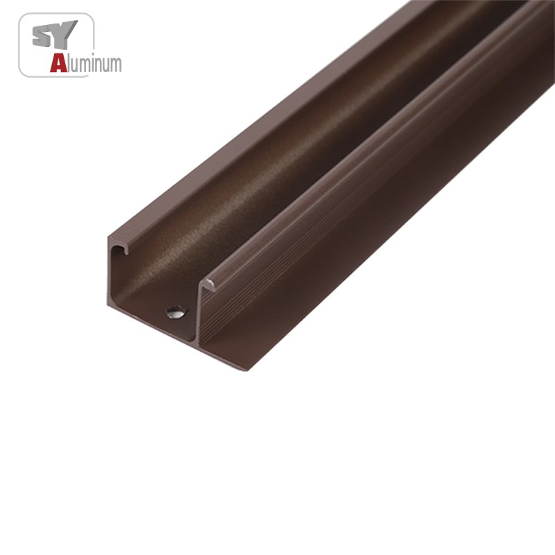 South Africa market selling well interlocker anodized champagne aluminum profile