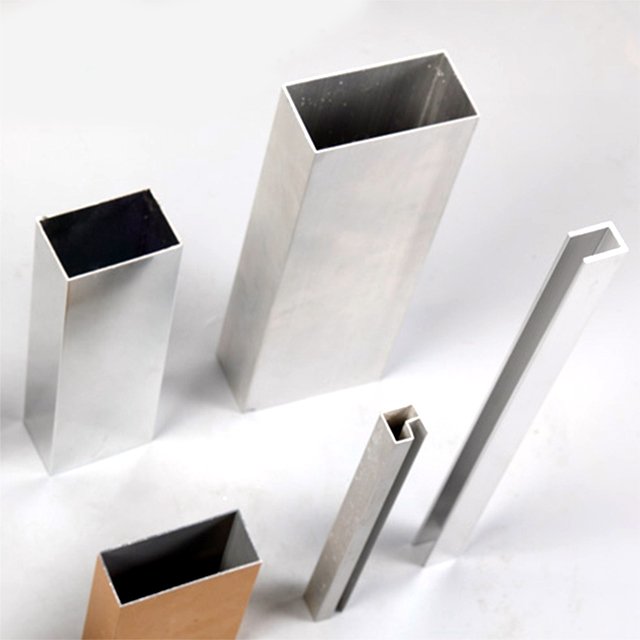 China aluminum extruded 6063 T5 rectangular square hollow aluminum pipe