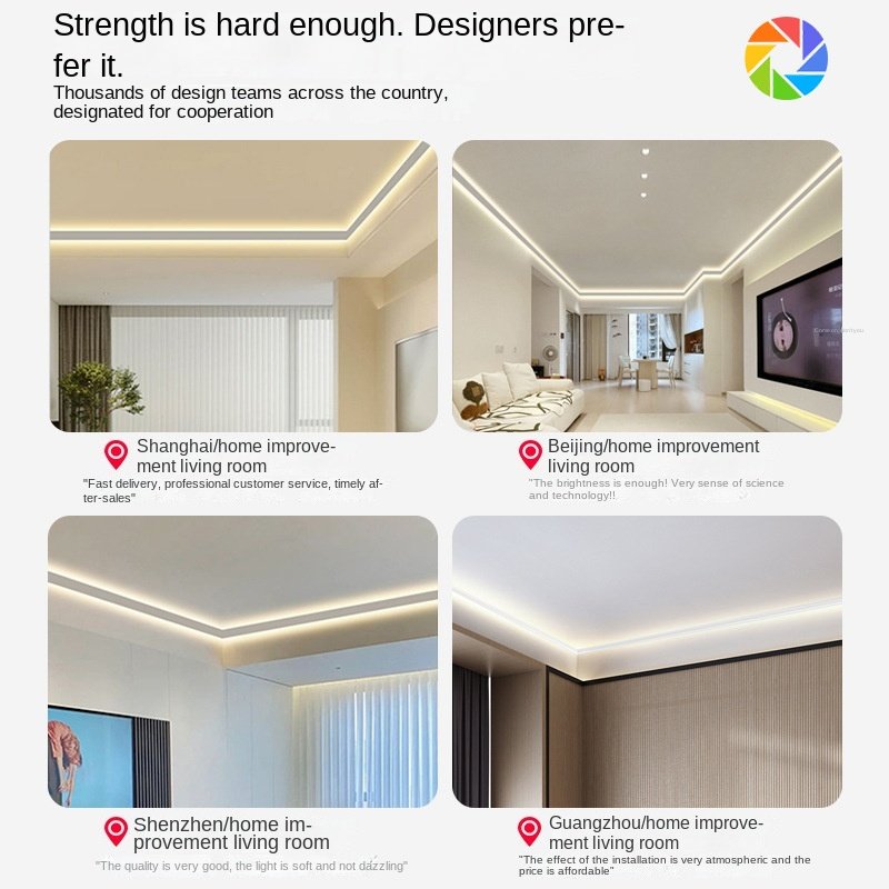Alu Alloy 6063 Accessories Extrusion Housing Channel Diffused Cover For wardrobe wall Lighting Strip Led Aluminum Profiles
