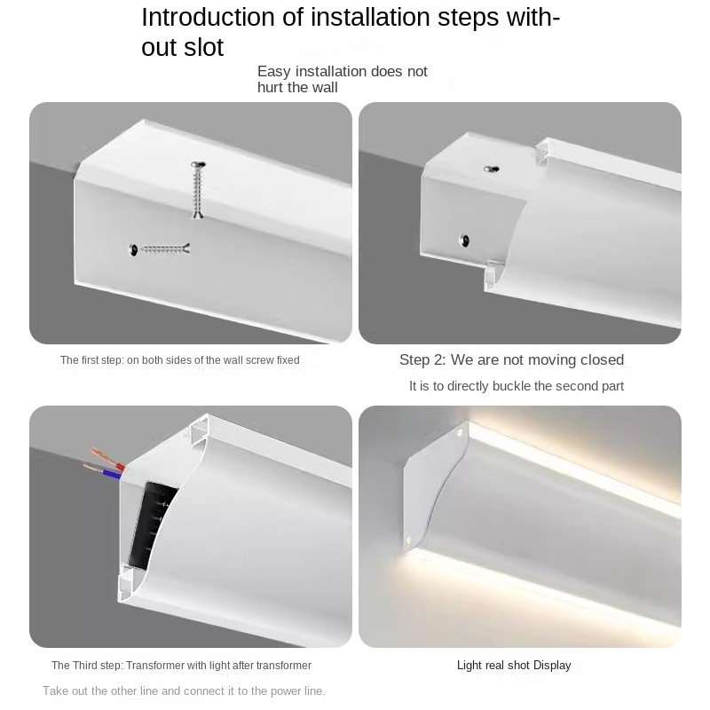Alu Alloy 6063 Accessories Extrusion Housing Channel Diffused Cover For wardrobe wall Lighting Strip Led Aluminum Profiles