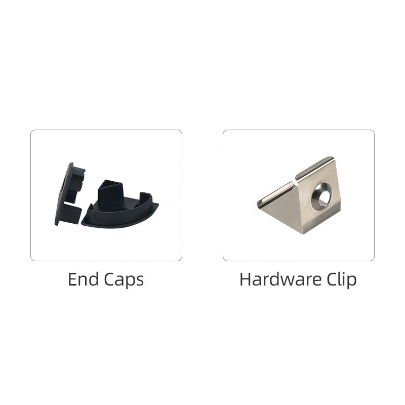 B-J1616 Extrusion 90 Degree Angle Black led Aluminum Profile led Aluminum Profile Channel, Cabinet Lamp Aluminum Profile