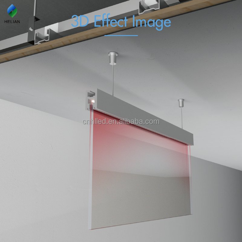 Linear aluminum led profile for guide glass lighting ceiling profile led strip light boat window aluminum profile