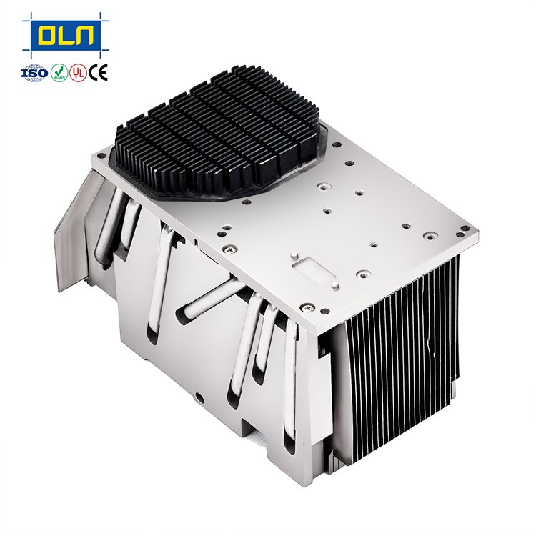 CNC Industrial Aluminum Profile zipper heat sinkbuckle made server water cooler heat sink with pipe copper aluminum heat sink