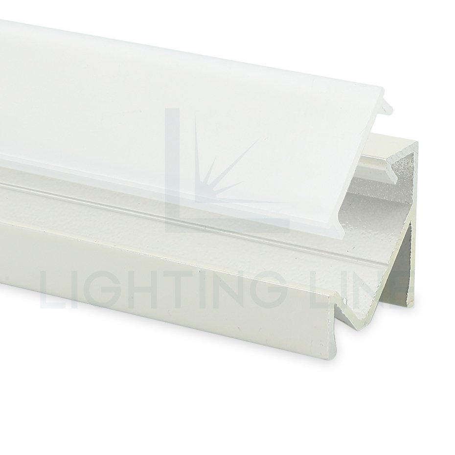 High Quality Corner Empty Painted White Led Strip Aluminium Profile 19x19 Millimeter