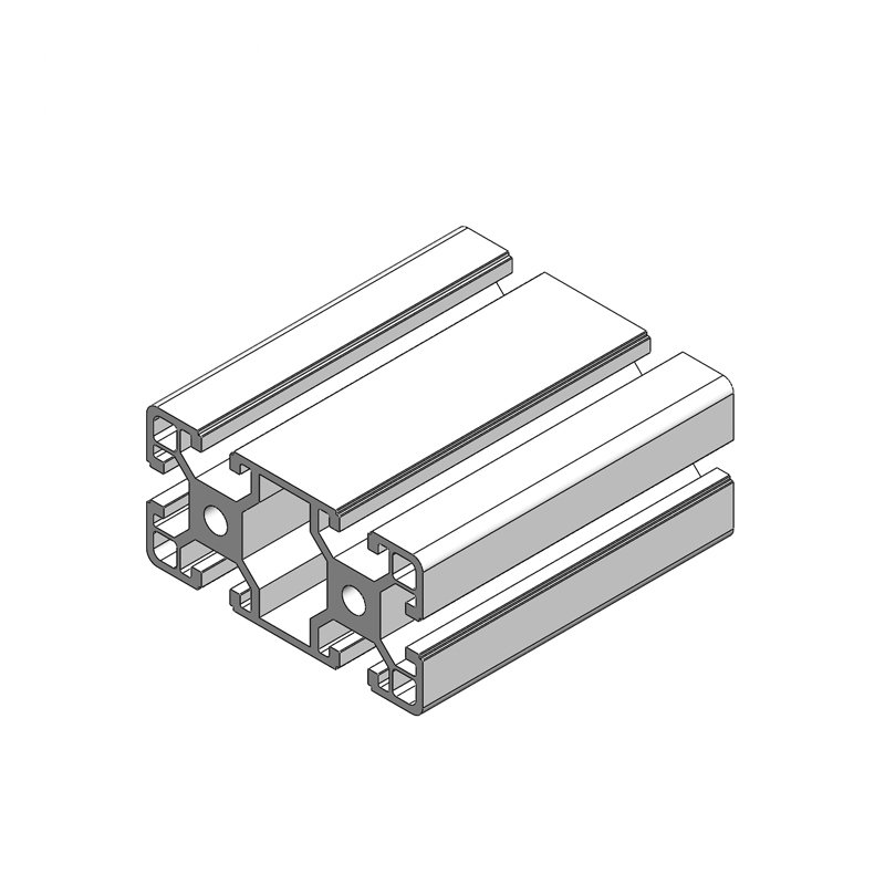 8062 Best Sale 40*80mm 40x80 Industrial Clear Anodized black Aluminum Profile for Door and Window 40*80 4080