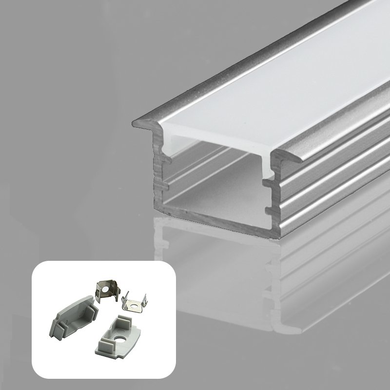 1510A Led Aluminum Profile Channel with Diffuser, Recessed Profile led Aluminum for led strip light