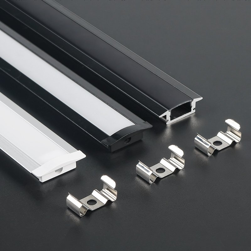 A1707C Extrusion Led Aluminum Channel wirh Diffuser Recessed Aluminum Profile for Led Strip Light