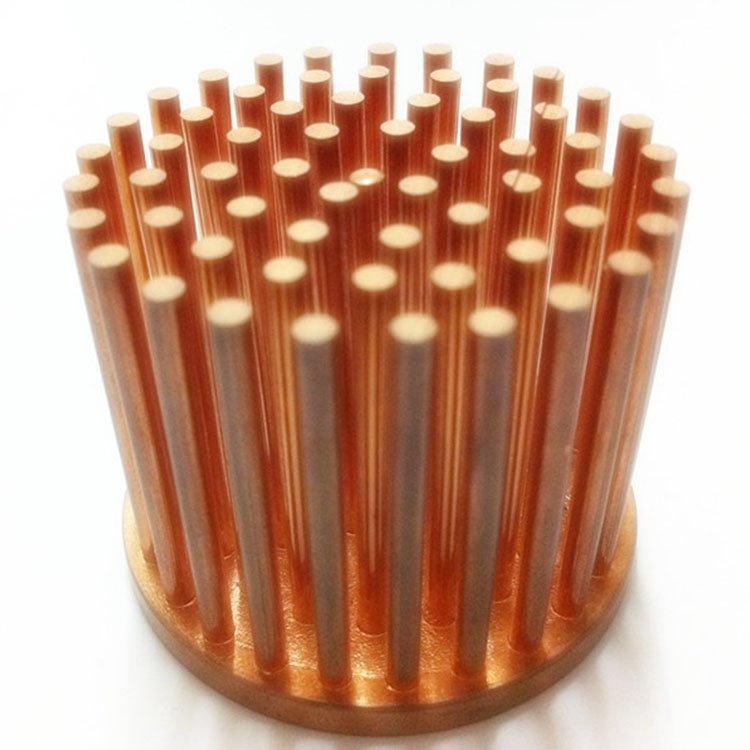 led extruded aluminum profile round cold forged octagonal pin radiator heat sink
