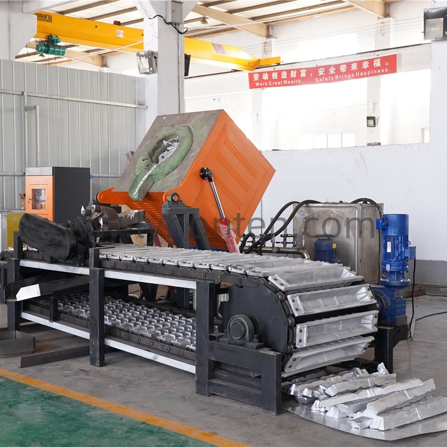HTGP 500kg brass/copper melting machine induction furnace for melting scrap copper brass bronze