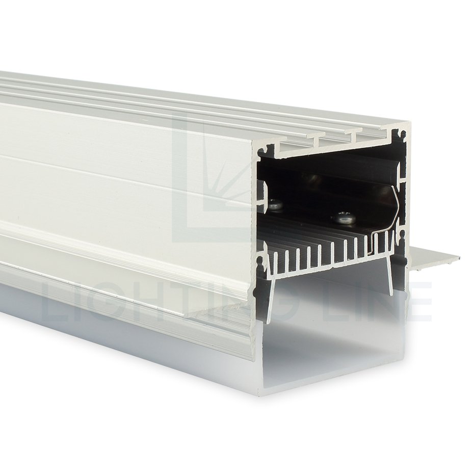 Greatly Cost Efficient 50x49 Millimeter White Painted Led Strip Aluminium Profiles For Plasterboard