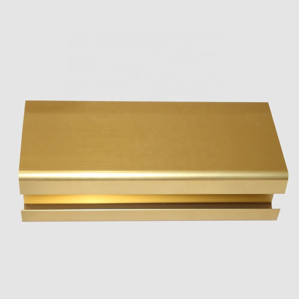 China supplier lower price E-shape profile 6063 extrusion hollow aluminum profile for windows and doors in Middle East Market