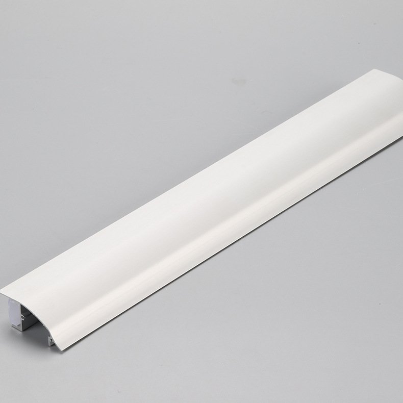 Round Bendable Aluminum Profile LED Strip Light For Ceiling Machining Service Anodized CNC Aluminum Parts