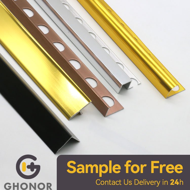 Top Quality Convex Side Aluminum Alloy Edge Profile for Tile Trim